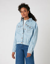 Wrangler Western Utility Jacket Damska Kurtka Jeansowa Cloud Nine W427MC25E 112128831