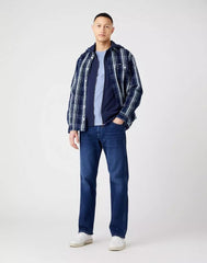 Bluza Męska Wrangler Zip Thru Hoodie Kaptur Logo 112320253