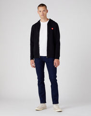 Męska Bluza Logo Wrangler Zip Thru Hoodie W664HA100 112320252