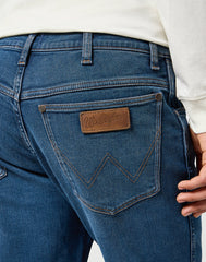 Męskie Spodnie Wrangler River Misty Blue 112356840 W17T008814