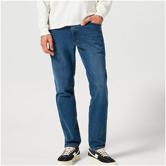 Męskie Spodnie Wrangler River Misty Blue 112356840 W17T008814