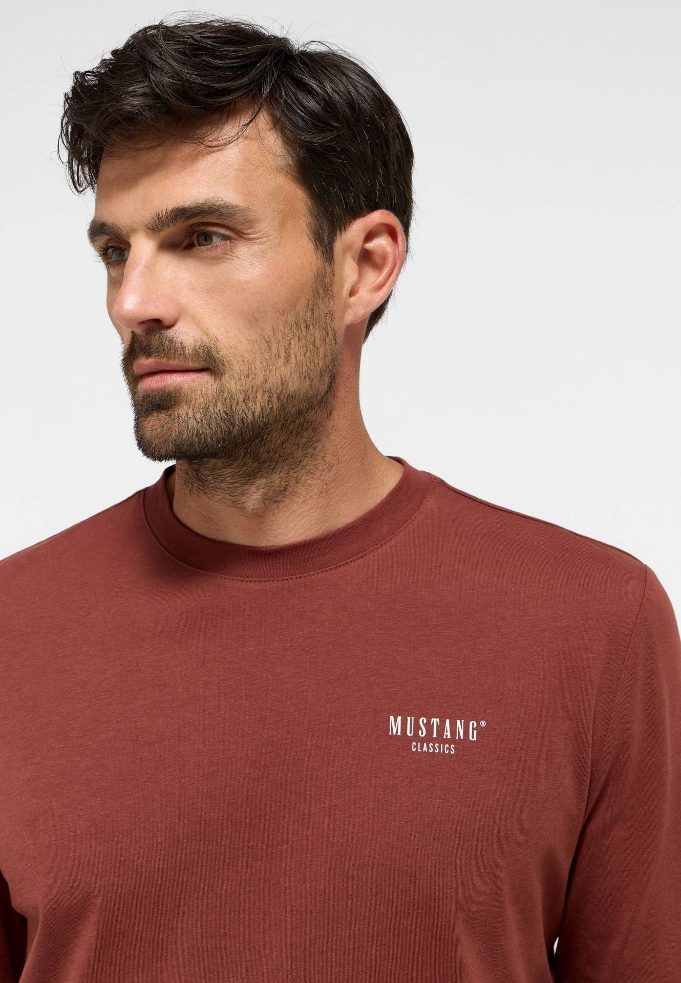 Męski Longsleeve Mustang Asheville Cinnamon 1015844 3238