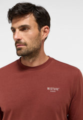 Męski Longsleeve Mustang Asheville Cinnamon 1015844 3238