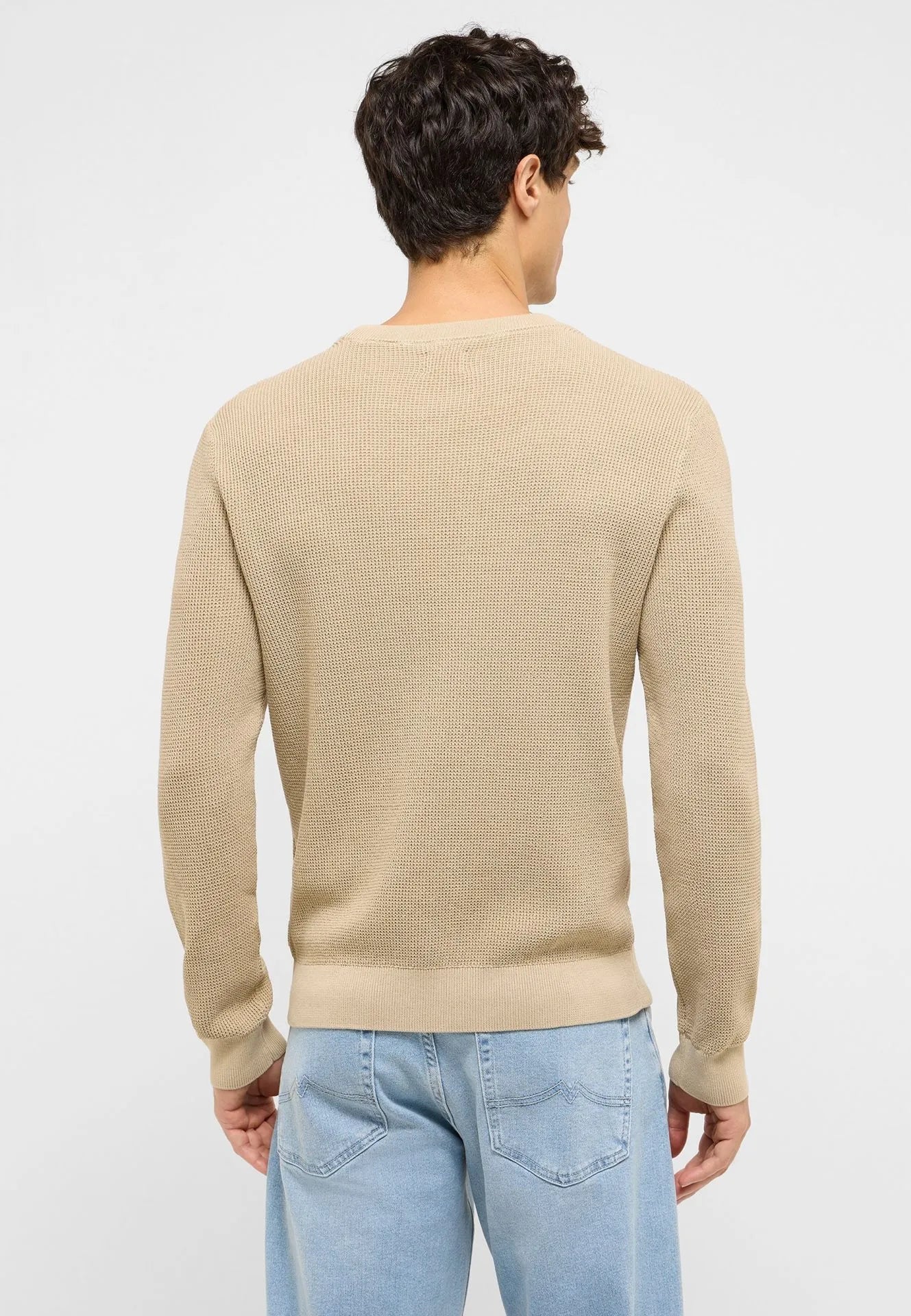 Męski Sweter Mustang Style Edward White Pepper 1017414 3268