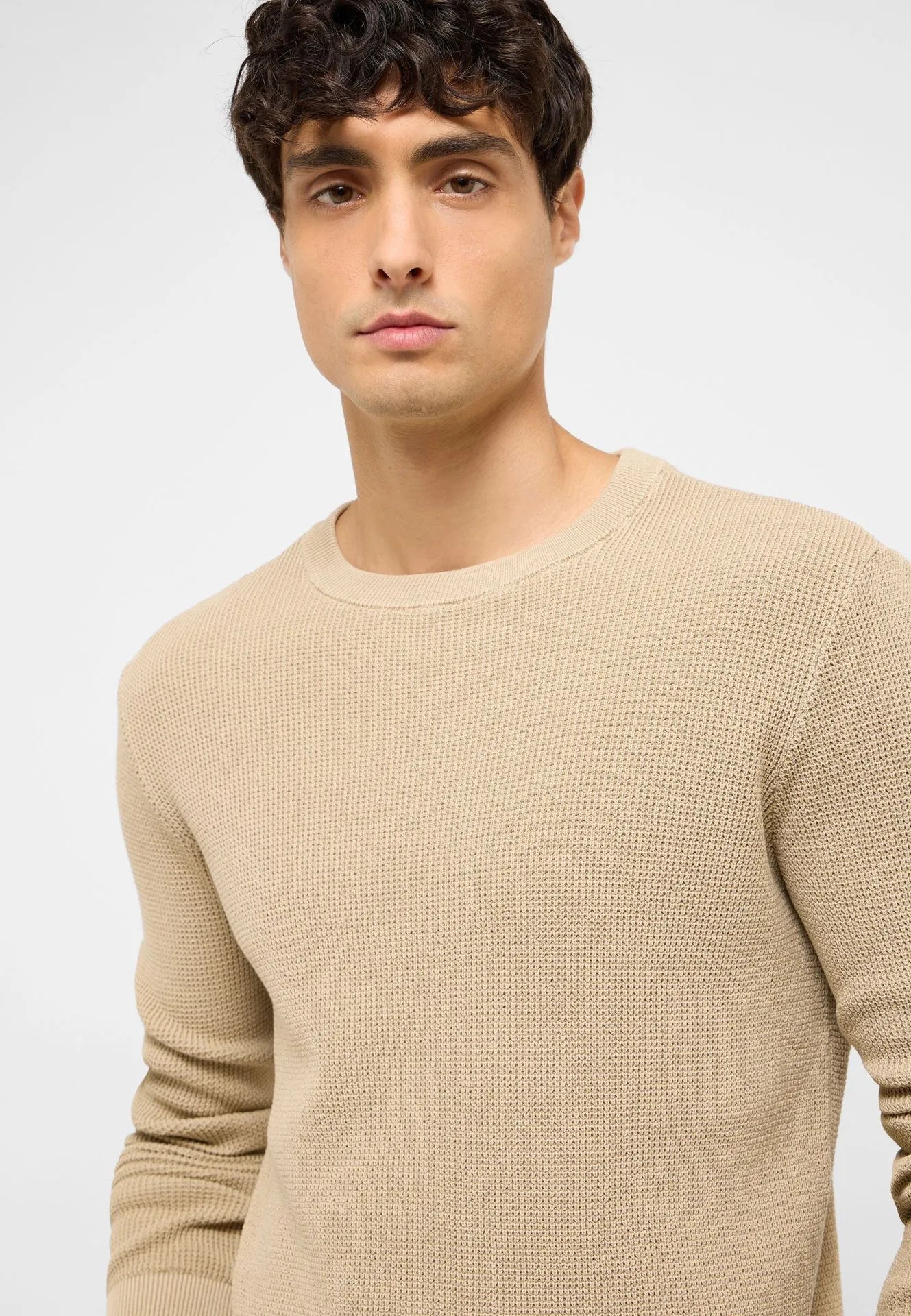 Męski Sweter Mustang Style Edward White Pepper 1017414 3268