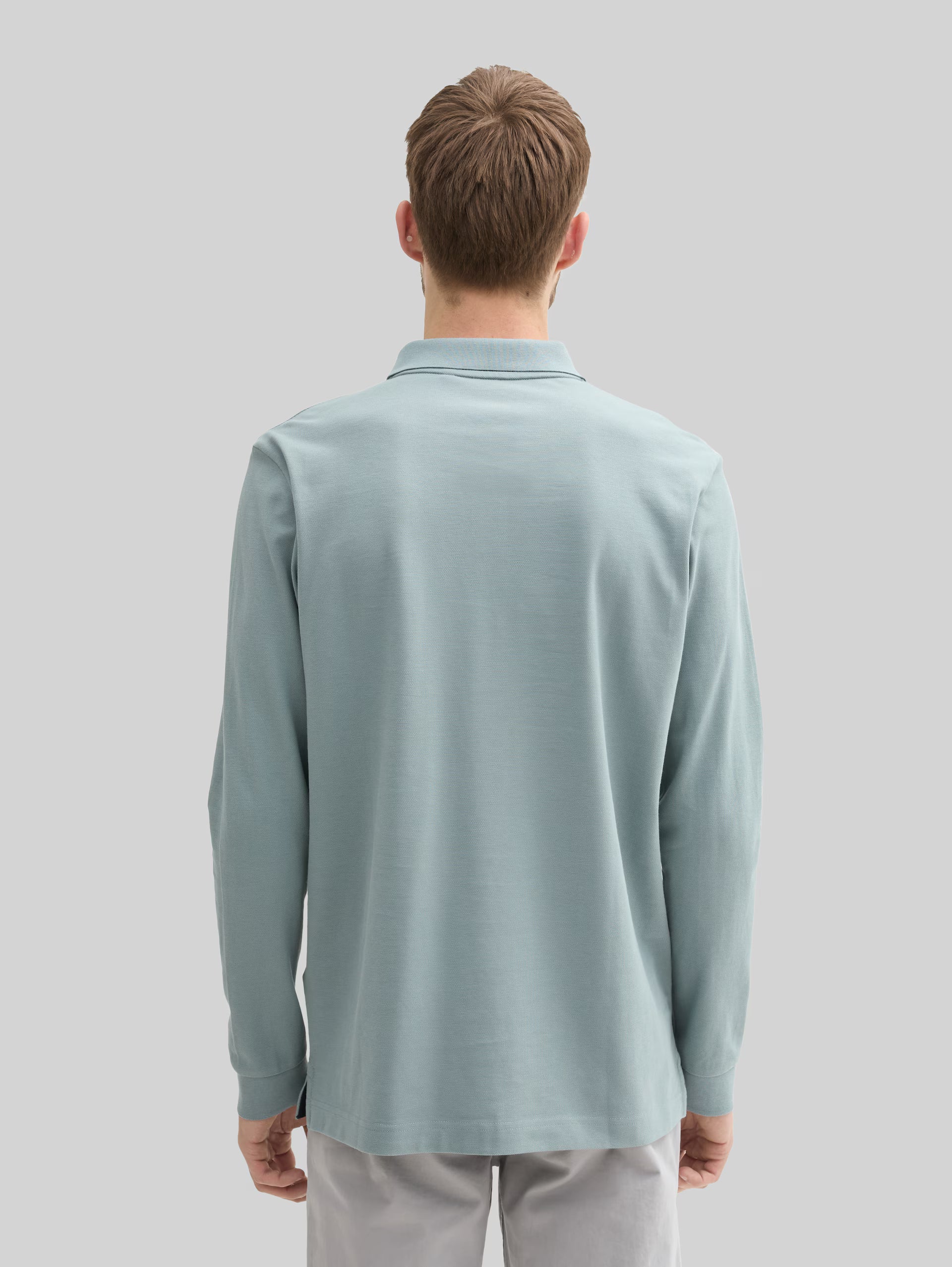 Męska Koszulka Polo Tom Tailor Basic Polo With Contrast Grey Mint 1043278 27475
