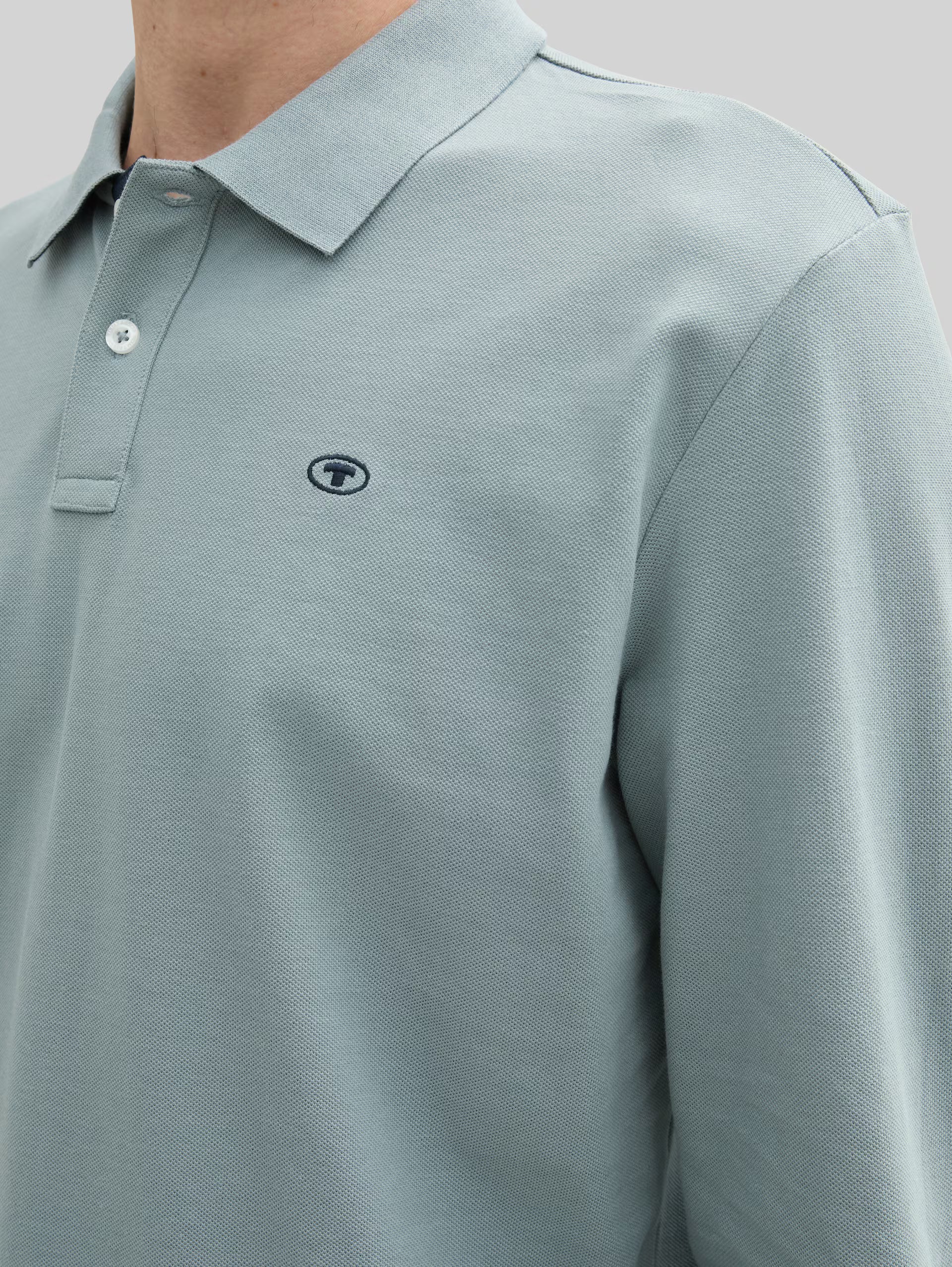 Męska Koszulka Polo Tom Tailor Basic Polo With Contrast Grey Mint 1043278 27475