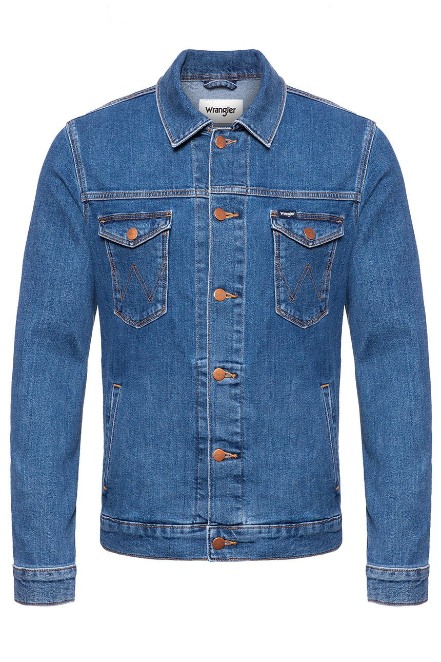 KURTKA JEANSOWA WRANGLER REGULAR JACKET MIDSTONE W44323091