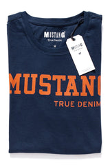 MUSTANG T SHIRT Logo Tee DRESS BLUES 1007531 5334
