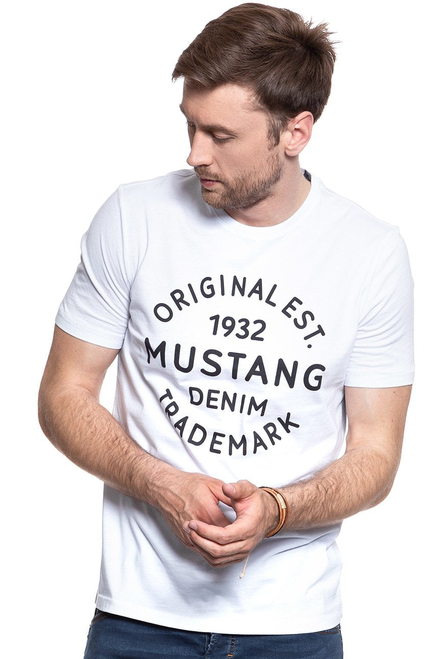 MUSTANG T SHIRT Logo T-Shirt general White 1007561 2045