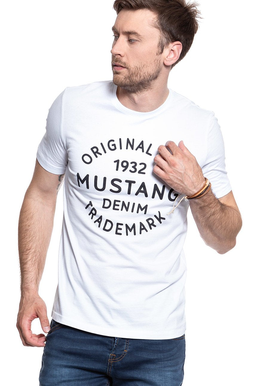MUSTANG T SHIRT Logo T-Shirt general White 1007561 2045