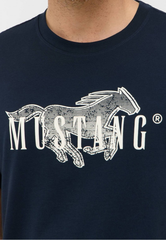Męski T-Shirt Mustang Style Austin Dark Sapphire 1016858 4136