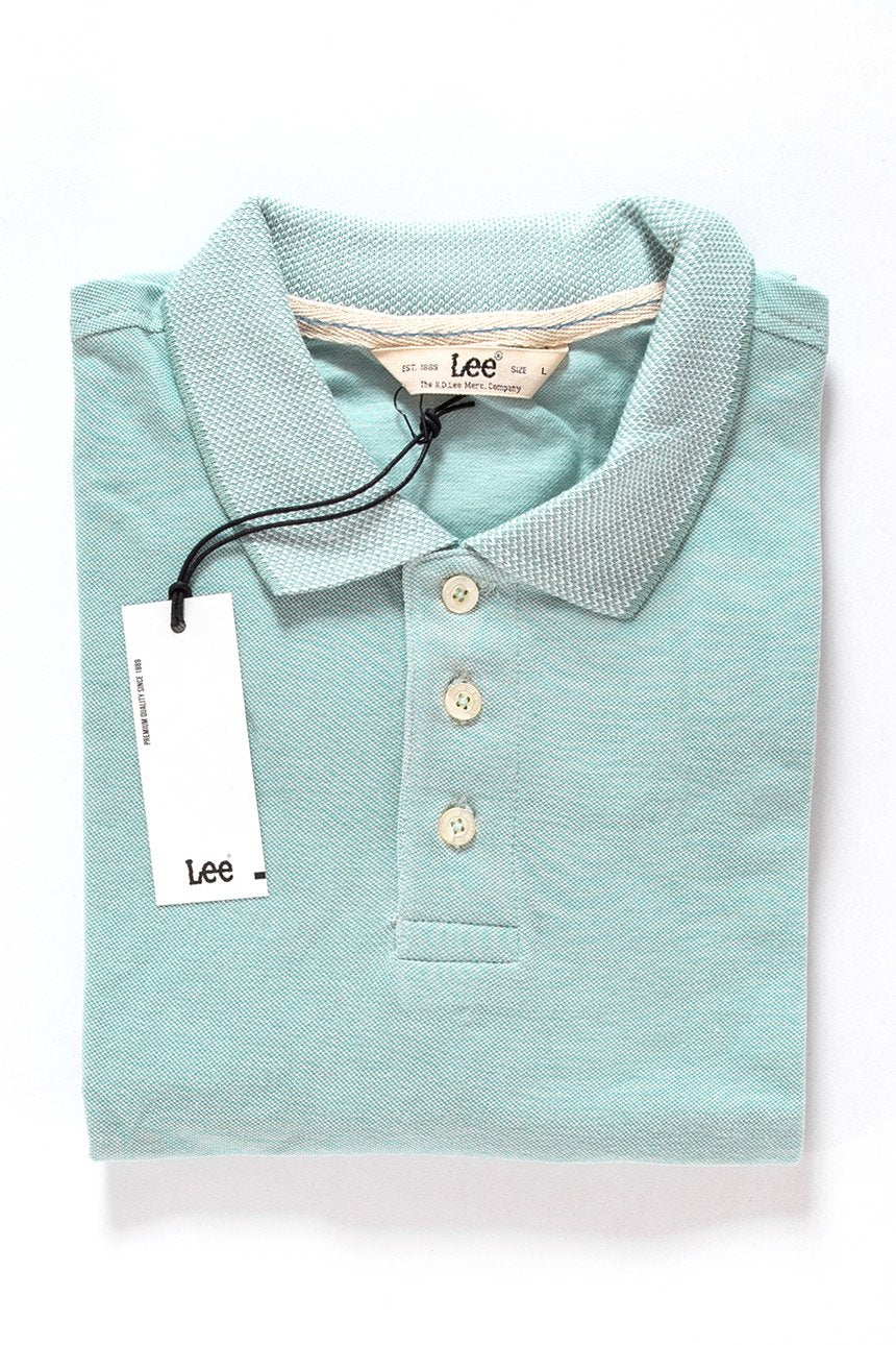 LEE PIQUE POLO AQUA L60TPYSB