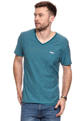 WRANGLER T SHIRT S/S 1PKT V T BLUE CORAL W7889GQ5X