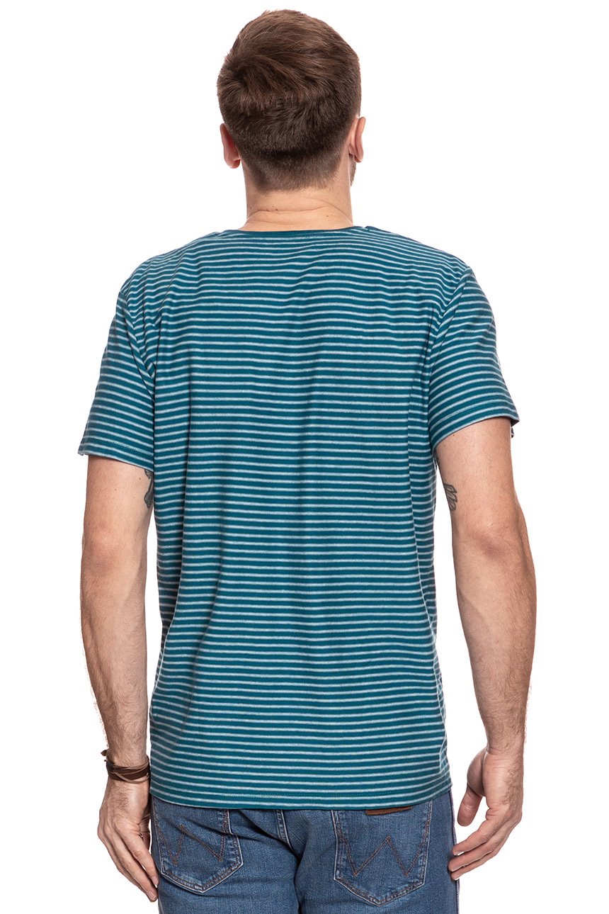 WRANGLER T SHIRT S/S 1PKT V T BLUE CORAL W7889GQ5X