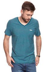 WRANGLER T SHIRT S/S 1PKT V T BLUE CORAL W7889GQ5X