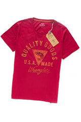 WRANGLER T SHIRT S/S GRAPHIC TEE JESTER RED W7930FK9S
