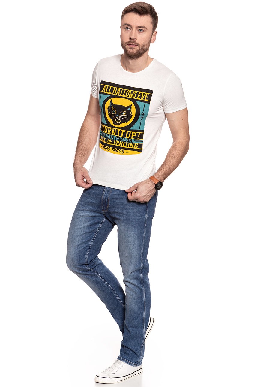 WRANGLER T SHIRT S/S/ EMO GRAPHIC TEE OFFWHITE W7A60EN02