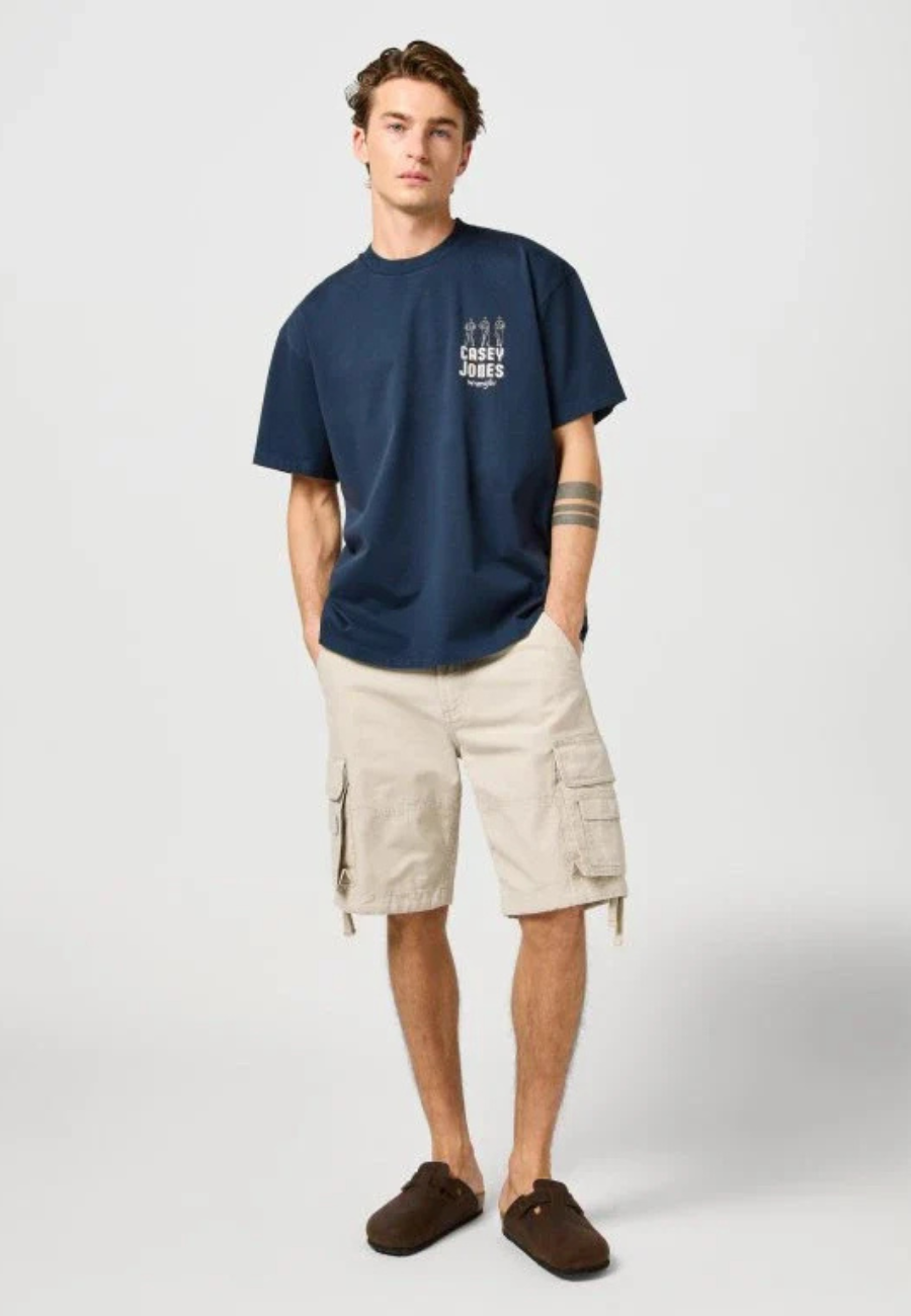 Męskie Spodenki Wrangler CJ Cargo Shorts Pelican 112362551