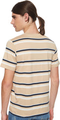 LEE STRIPES MĘSKI T-SHIRT KOSZULKA Z KRÓTKIM RĘKAWEM DUST BEIGE L63BJELP