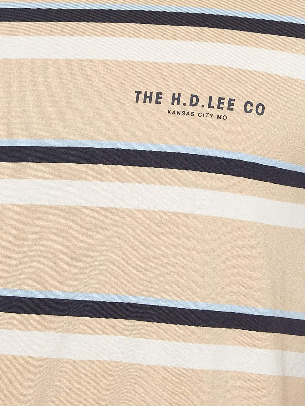 LEE STRIPES MĘSKI T-SHIRT KOSZULKA Z KRÓTKIM RĘKAWEM DUST BEIGE L63BJELP