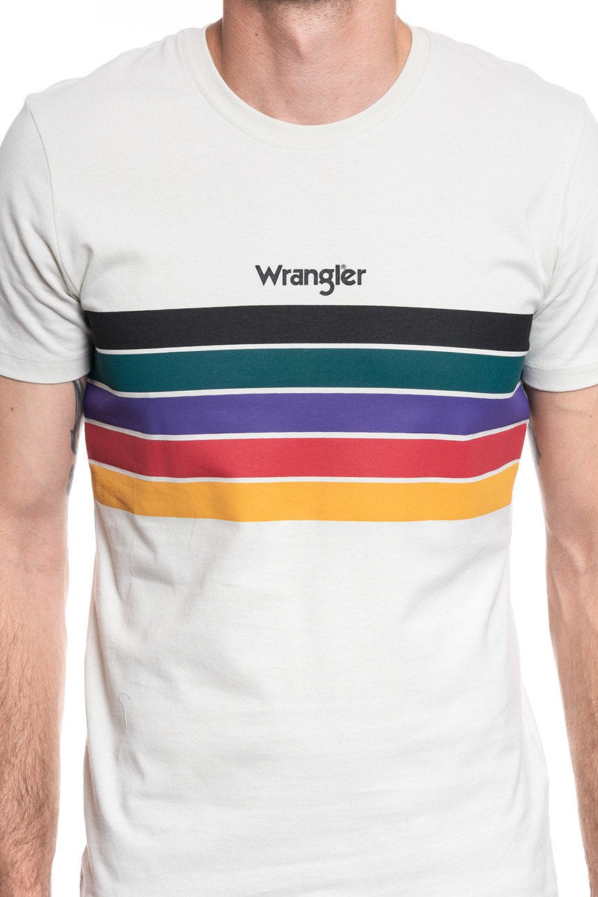 WRANGLER T SHIRT SS RAINBOW TEE CLOUD BLUE W7B3FGB03