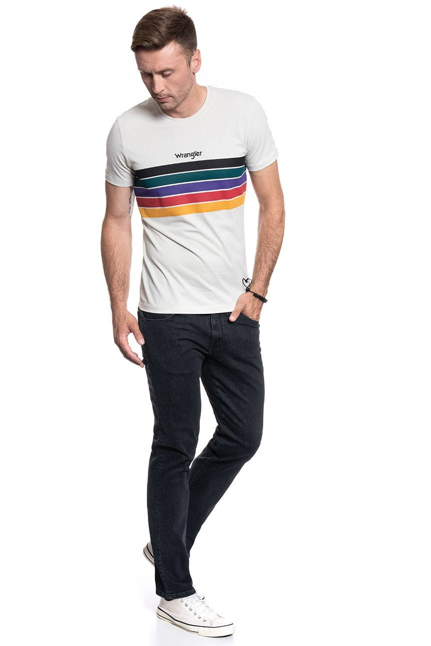 WRANGLER T SHIRT SS RAINBOW TEE CLOUD BLUE W7B3FGB03