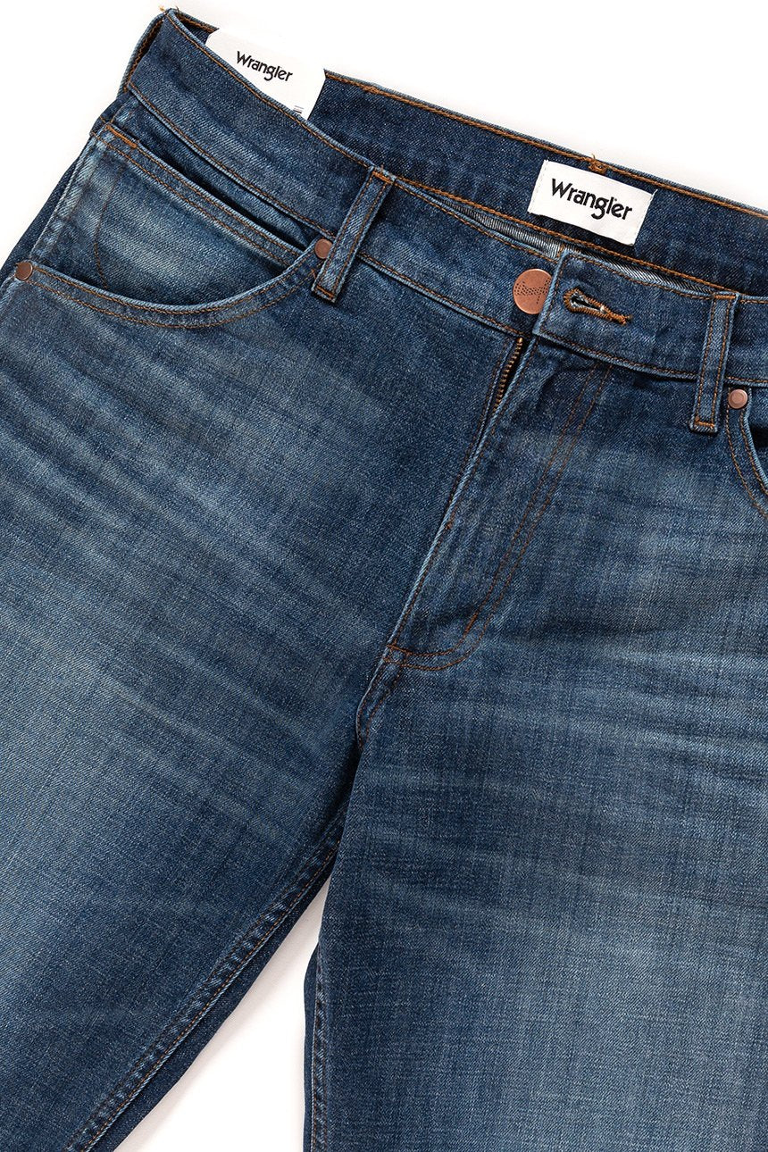WRANGLER SPODNIE MĘSKIE GREENSBORO GREEN DUST W15QTG75E