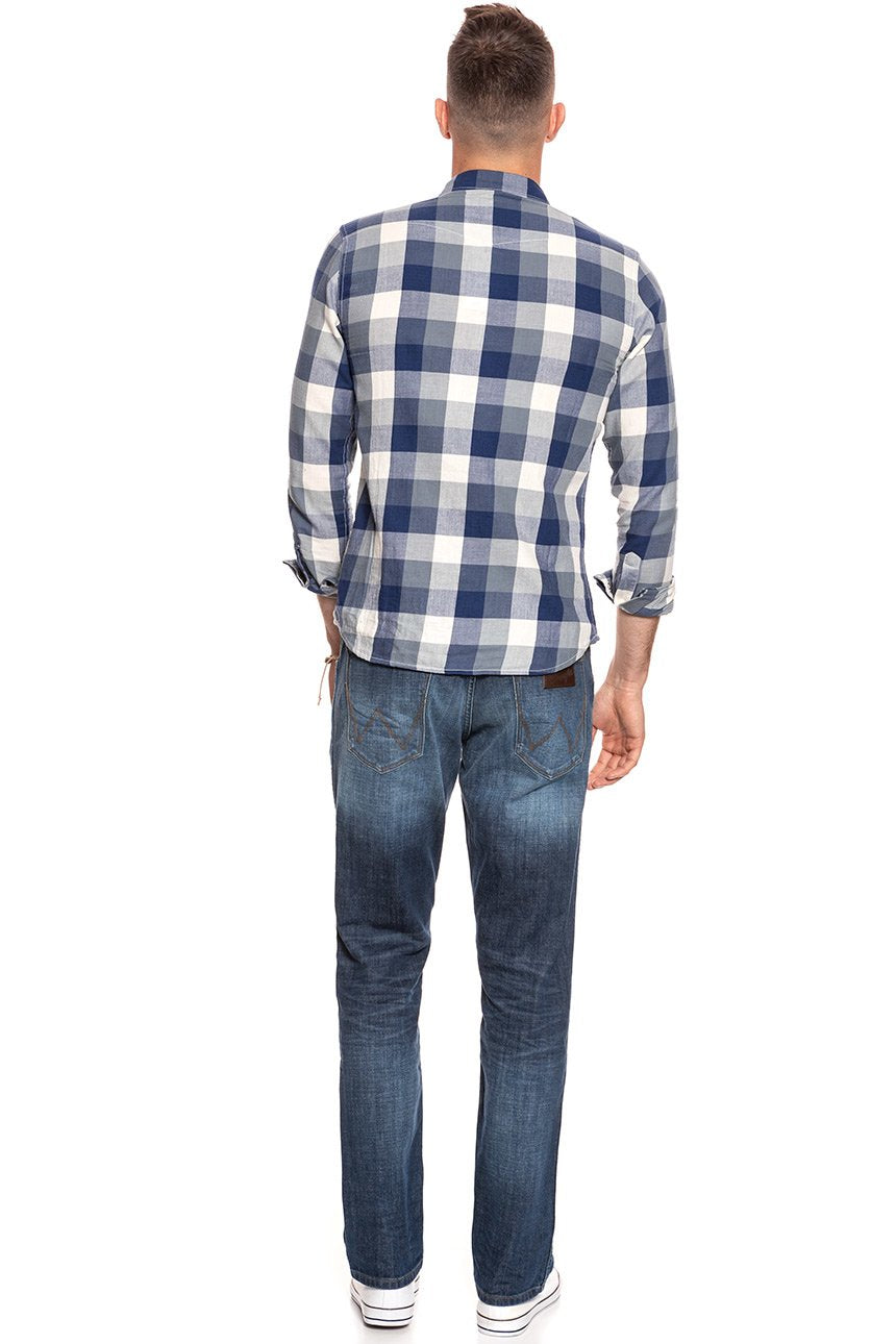 WRANGLER SPODNIE MĘSKIE GREENSBORO GREEN DUST W15QTG75E