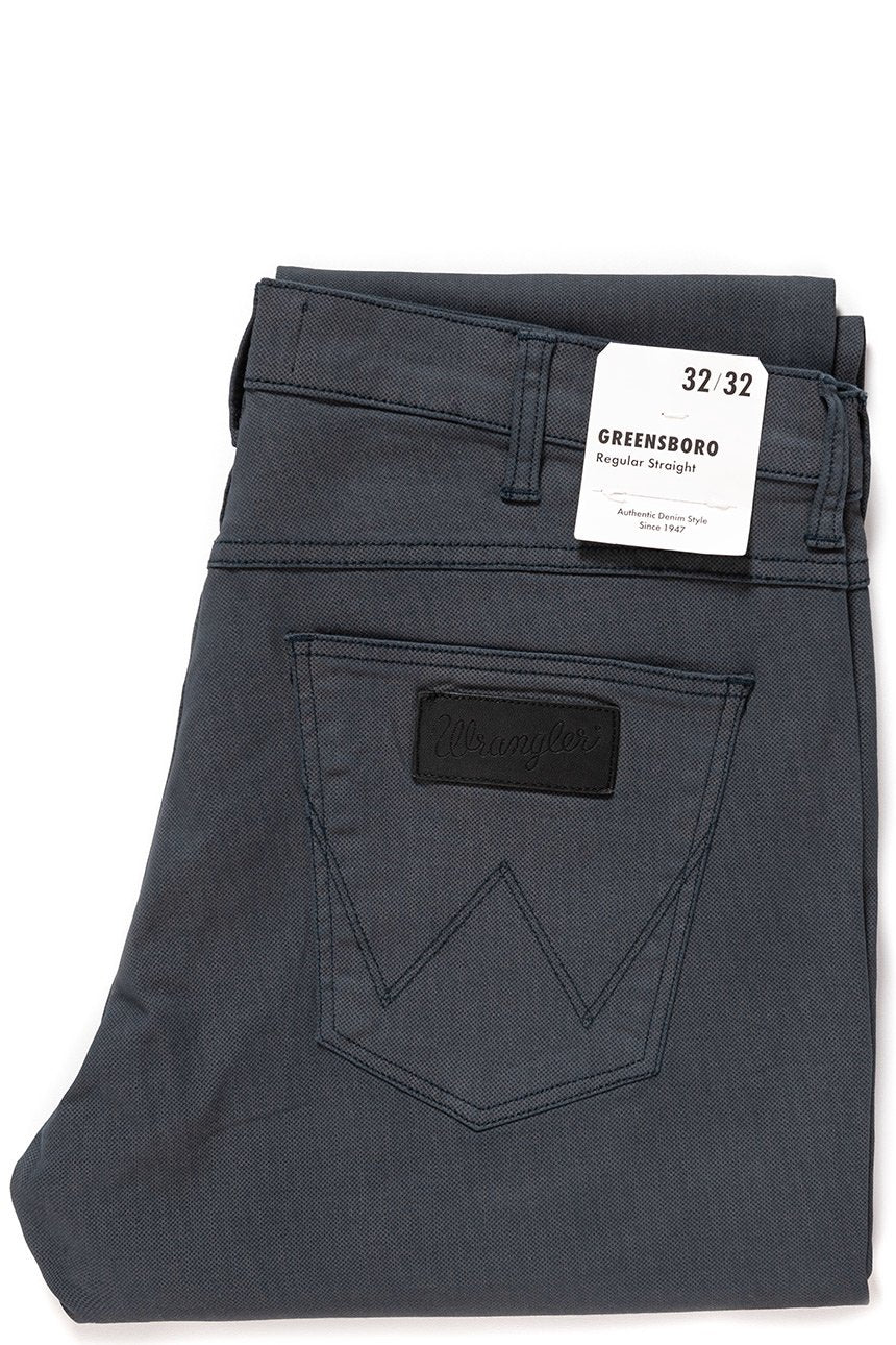 WRANGLER SPODNIE MĘSKIE GREENSBORO NAVY GREY W15Q12134