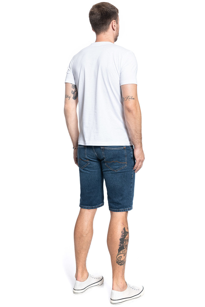 SPODENKI MĘSKIE MUSTANG Chicago Short DENIM BLUE 1005417 5000 882
