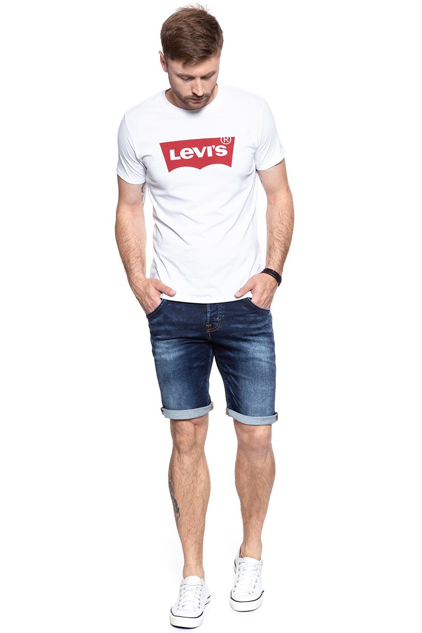 SPODENKI MĘSKIE MUSTANG Chicago Short DENIM BLUE 1007113 5000 923
