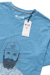 MUSTANG T SHIRT Illustration Tee HERITAGE BLUE 1007579 5092