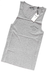 MUSTANG T SHIRT Chestpocket Tanktop MID GREY MELANGE 1007635 4164