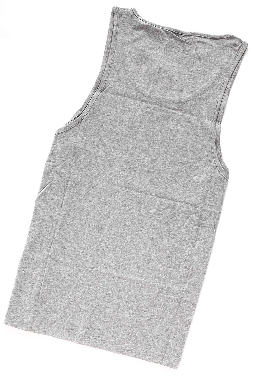 MUSTANG T SHIRT Chestpocket Tanktop MID GREY MELANGE 1007635 4164