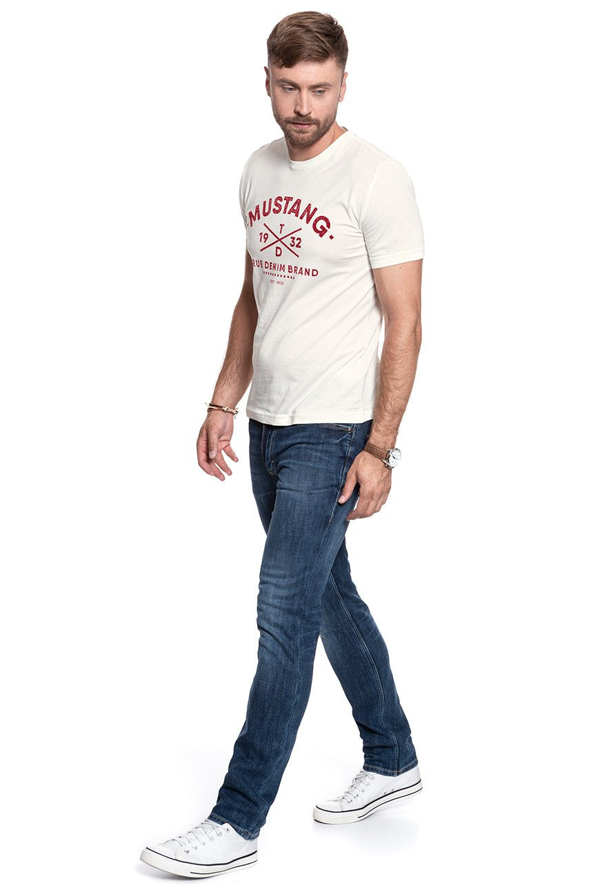 MUSTANG T SHIRT Alex C Print CLOUD DANCER 1008546 2020