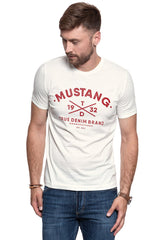 MUSTANG T SHIRT Alex C Print CLOUD DANCER 1008546 2020