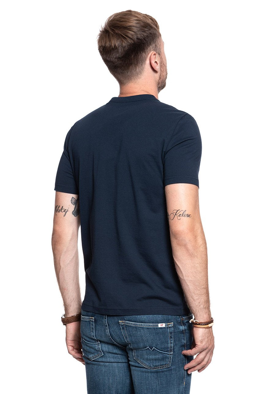 MUSTANG T SHIRT Alex C Print DARK SAPPHIRE 1008546 4136