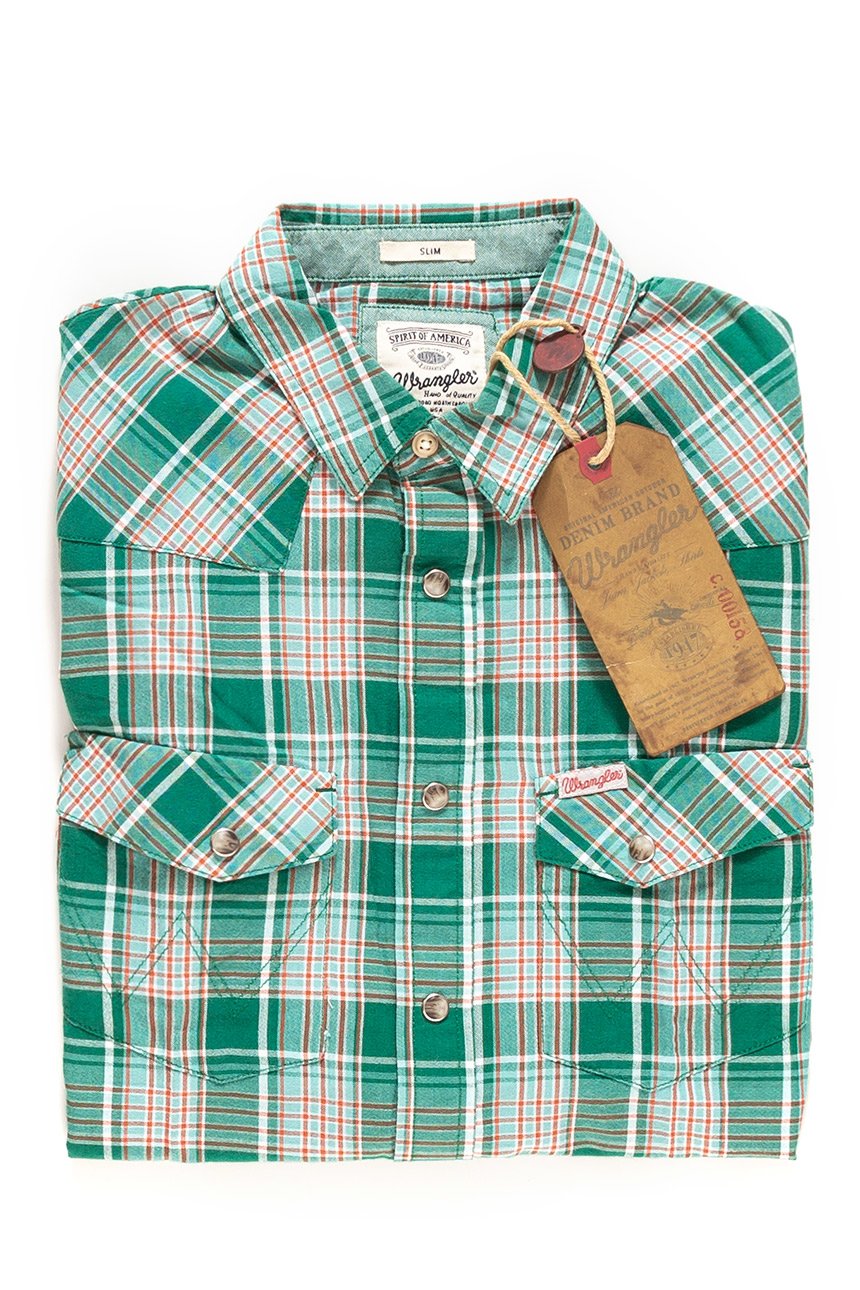 WRANGLER L/S WESTERN SHIRT W58364ELK