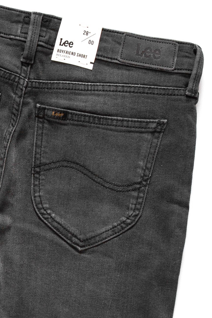 LEE BOYFRIEND SHORT BLACK WORN  L37NYGBR