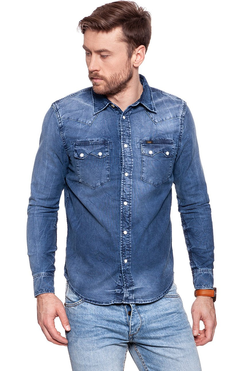 LEE RIDER SHIRT DRAFT BLUE L851WWVG