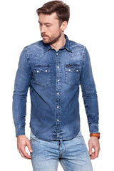LEE RIDER SHIRT DRAFT BLUE L851WWVG