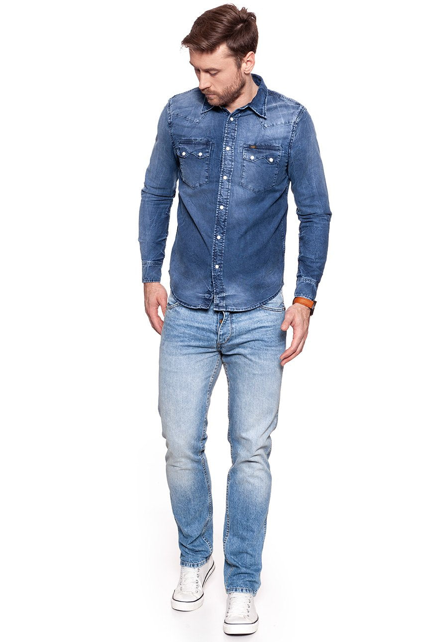 LEE RIDER SHIRT DRAFT BLUE L851WWVG