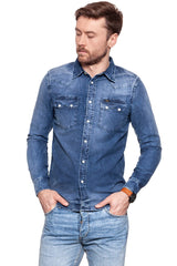 LEE RIDER SHIRT DRAFT BLUE L851WWVG