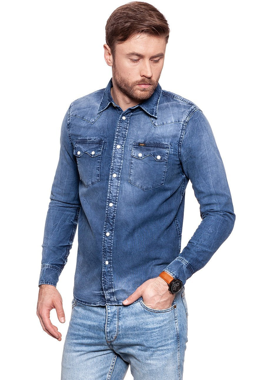 LEE RIDER SHIRT DRAFT BLUE L851WWVG
