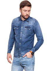 LEE RIDER SHIRT DRAFT BLUE L851WWVG