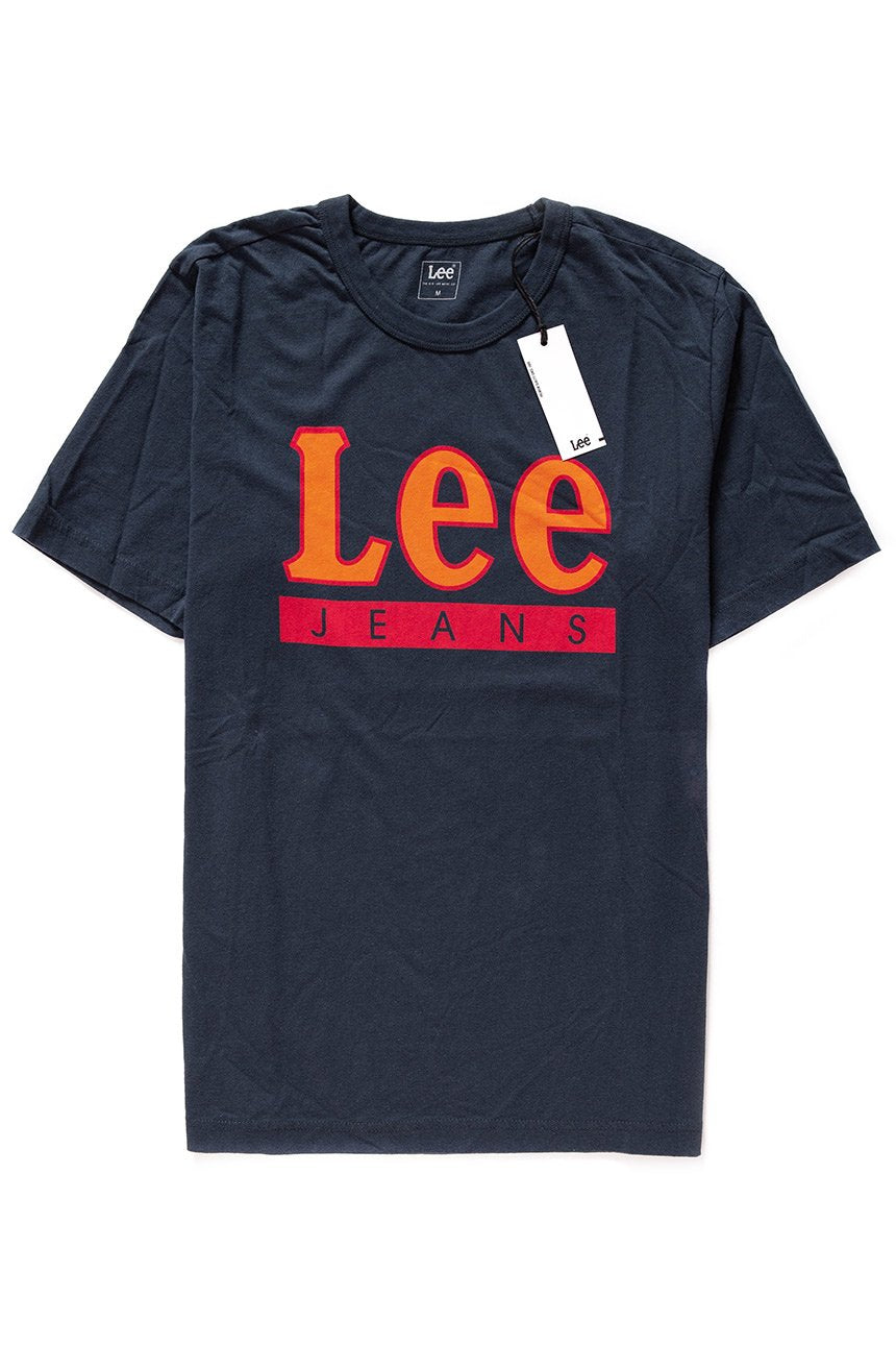 LEE T SHIRT LEE T SHIRT JEANS LOGO TEE MIDNIGHT NAVY L64JFEMA