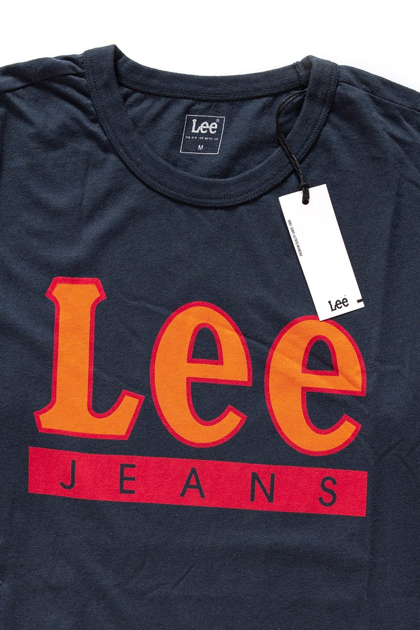 LEE T SHIRT LEE T SHIRT JEANS LOGO TEE MIDNIGHT NAVY L64JFEMA