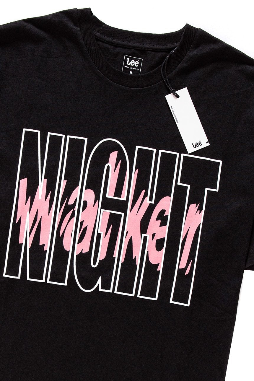 LEE T SHIRT NIGHT WALKER TEE BLACK L62TRE01