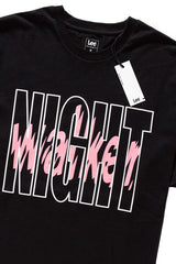 LEE T SHIRT NIGHT WALKER TEE BLACK L62TRE01
